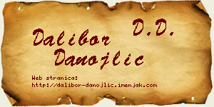 Dalibor Danojlić vizit kartica